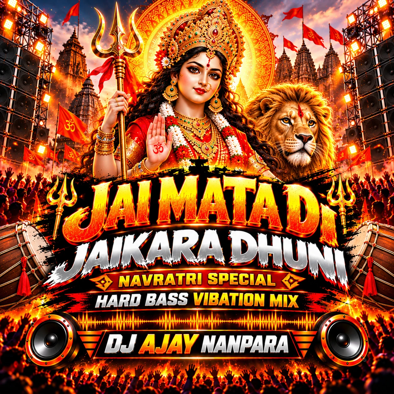 Jai Mata Di Jaikara Dhuni - Navratri Special (Hard Bass Vibation Mix) Dj Ajay Nanpara cover image